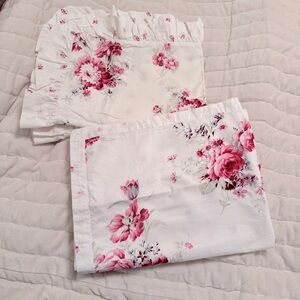 Rachel Ashwell Simply Shabby Chic  Rose White 2 Shame  100% Cotton